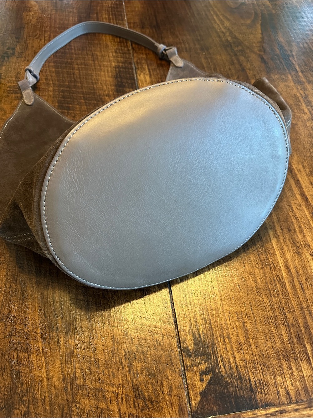 Made in Italy Genuine Suede Hobo Tote Bag - Picture 6 of 15